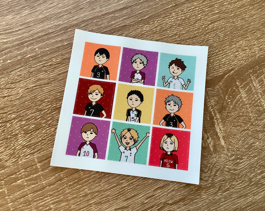 Haikyuu – 'Pretty Setter' Sticker Sheet