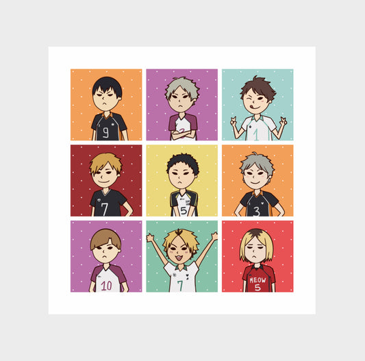 Haikyuu – 'Pretty Setter' Sticker Sheet